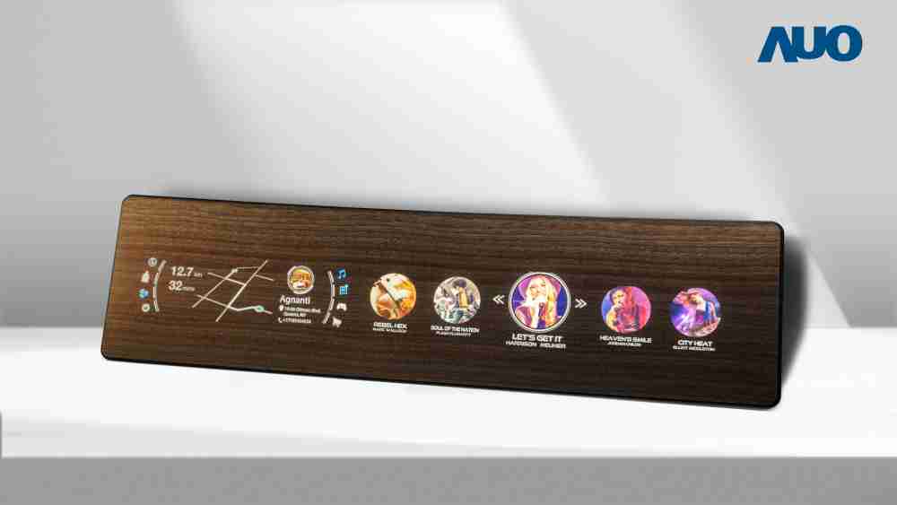 至成国际研发全球最高穿透度达80%的AmLED木纹显示器，，，，可于使用时呈现高亮度、、、清晰可见的信息，，并在不使用时回归为单纯的饰板，，，节能兼具美观